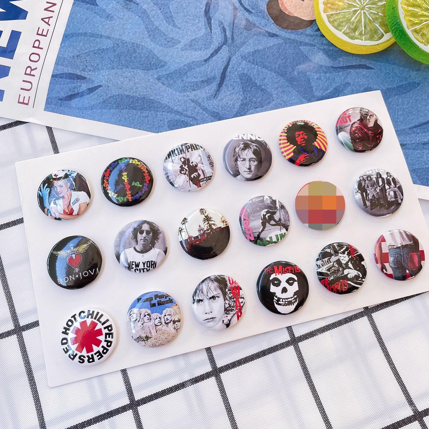 Amazon.com: Babymiu Rock and Roll Button Pin Set(18 Pack,1.5